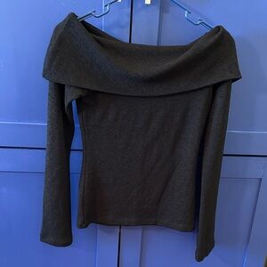 Copper Key Black Off-Shoulder Top Size Medium